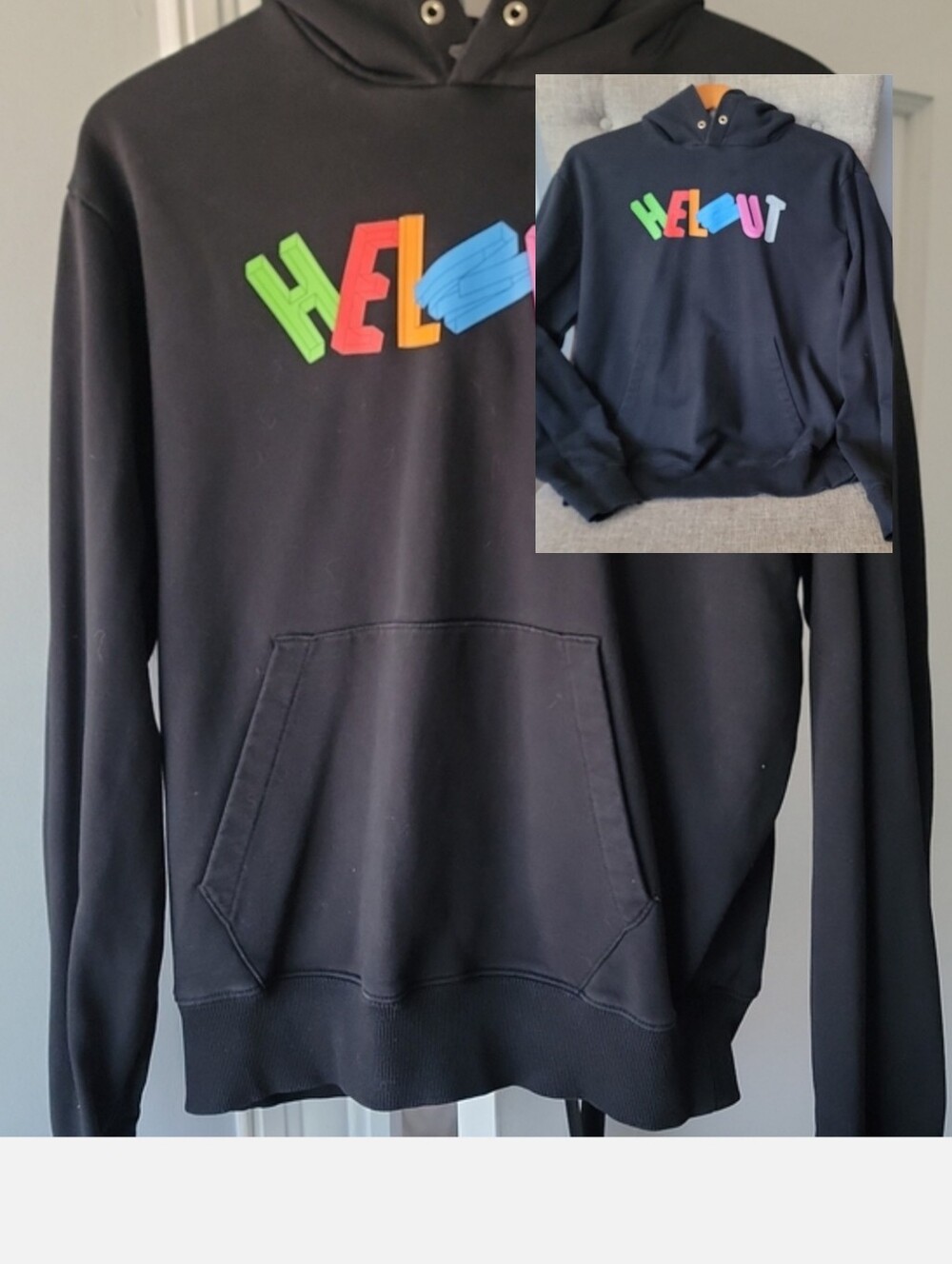 Helmut Lang Men's 3D Logo Pullover Sweatshirt